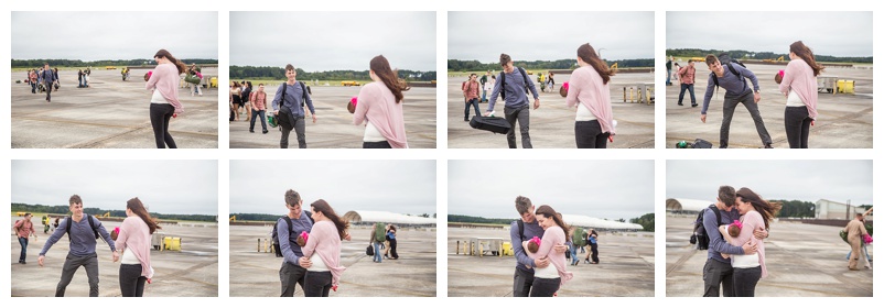 Marine homecoming meeting his baby for the first time MCAS Beaufort